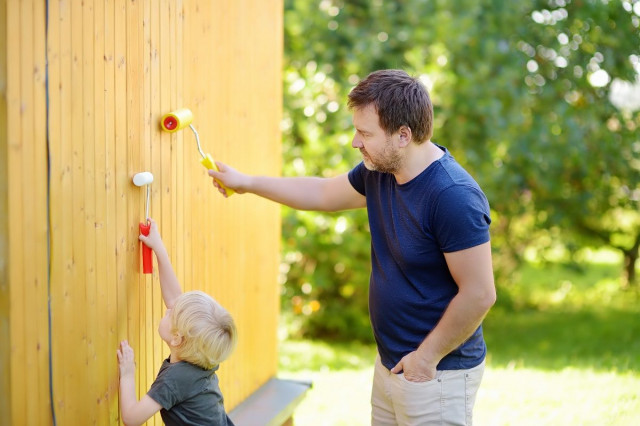 Painting - Father - Son