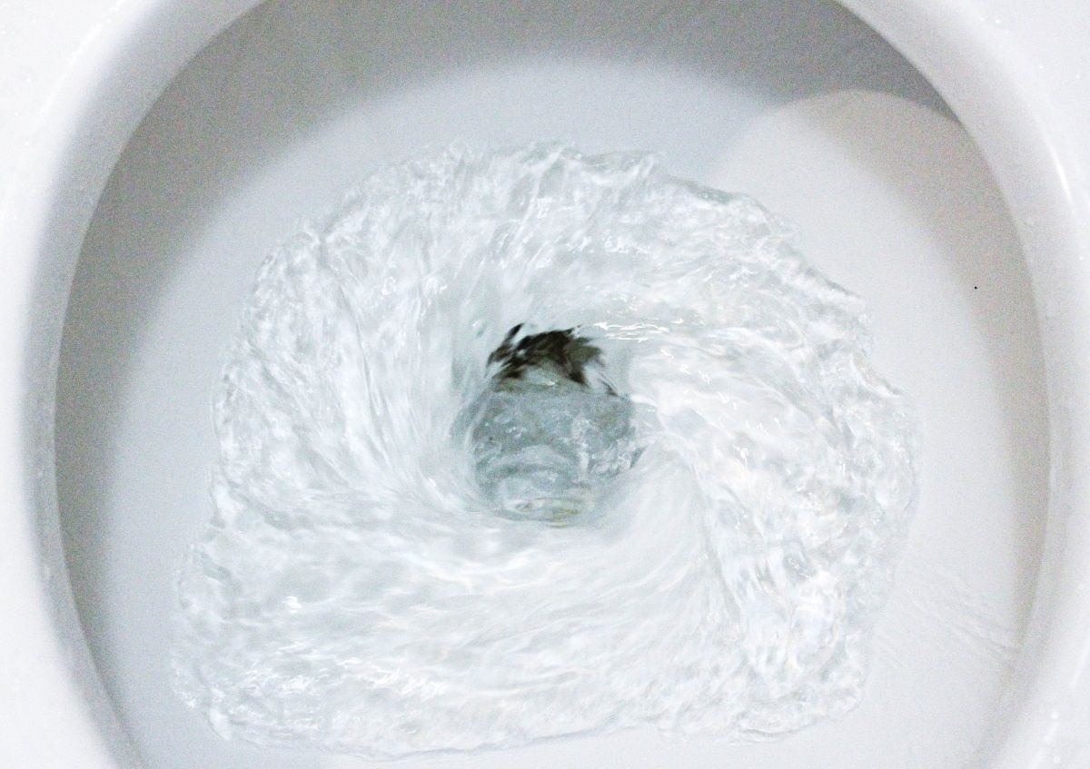 Toilet bowl flushing