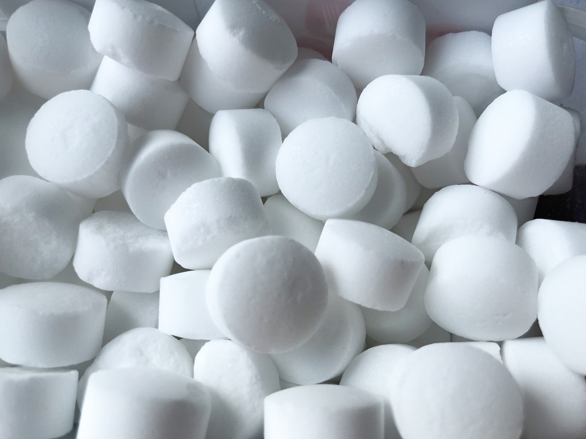 salt in tablet form for water softening